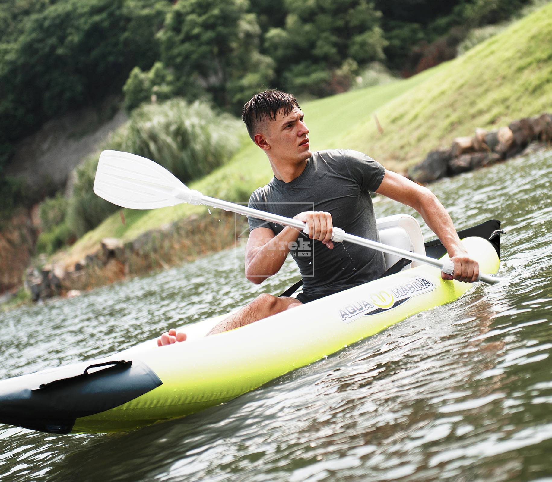 Thuyền kayak bơm hơi 1 người Aqua Marina K0 2016 BT-88858 - 6355