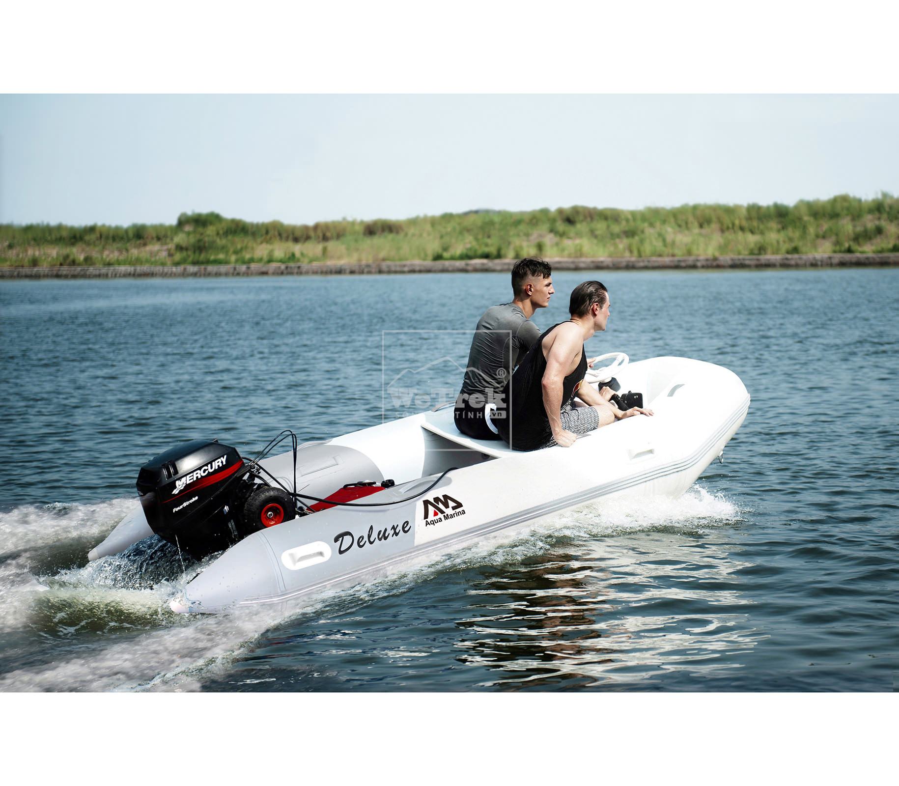 Thuyền bơm hơi 5 người sàn gỗ Aqua Marina Deluxe BT-06330WD - 5615