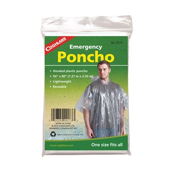 Áo mưa cứu sinh Coghlans Emergency Poncho - Clear