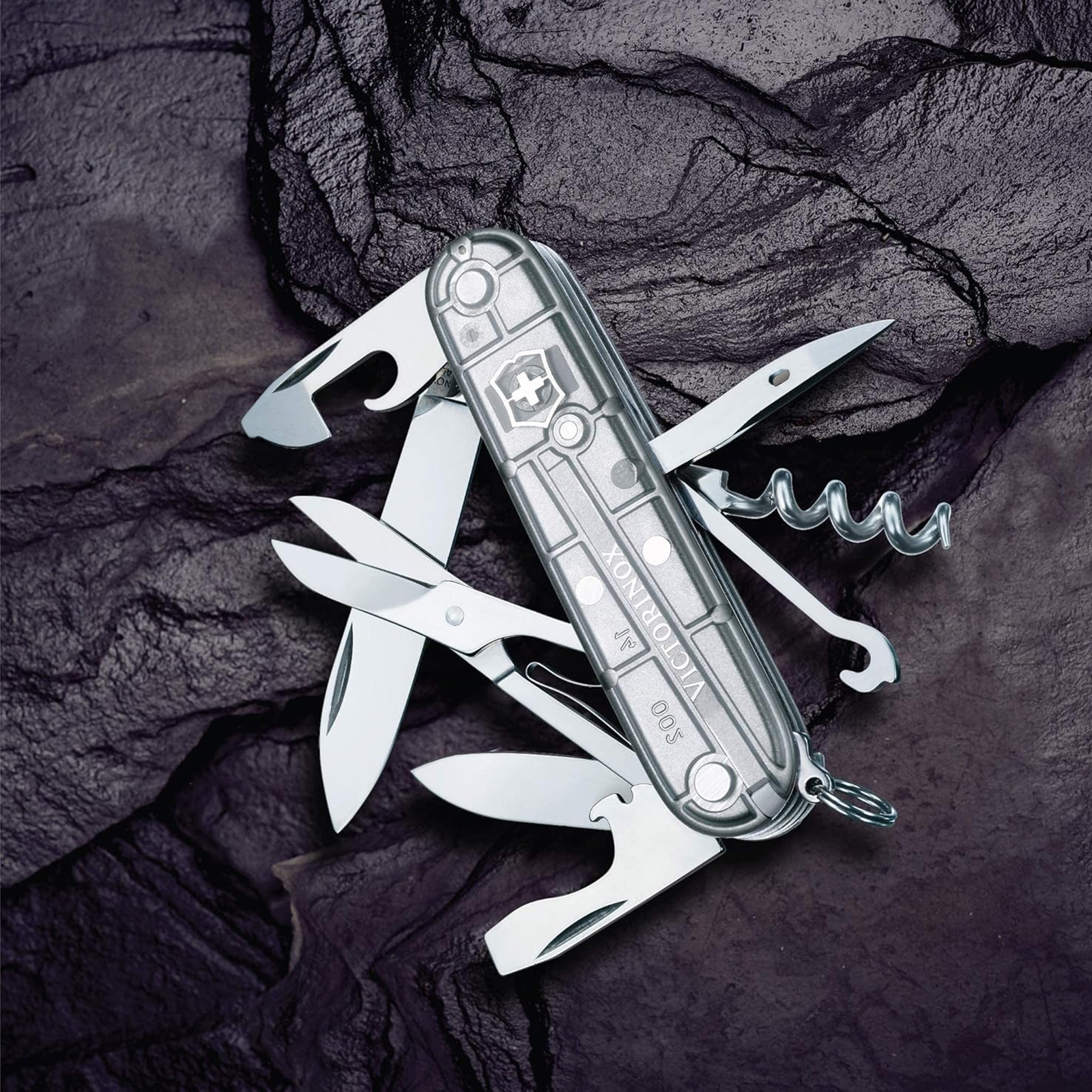 Dao đa năng VICTORINOX Climber Silver Tech 1.3703.T7 - 6996