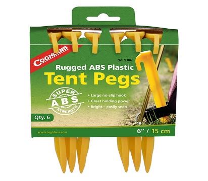 Cọc lều nhựa Coghlans 6 ABS Tent Pegs