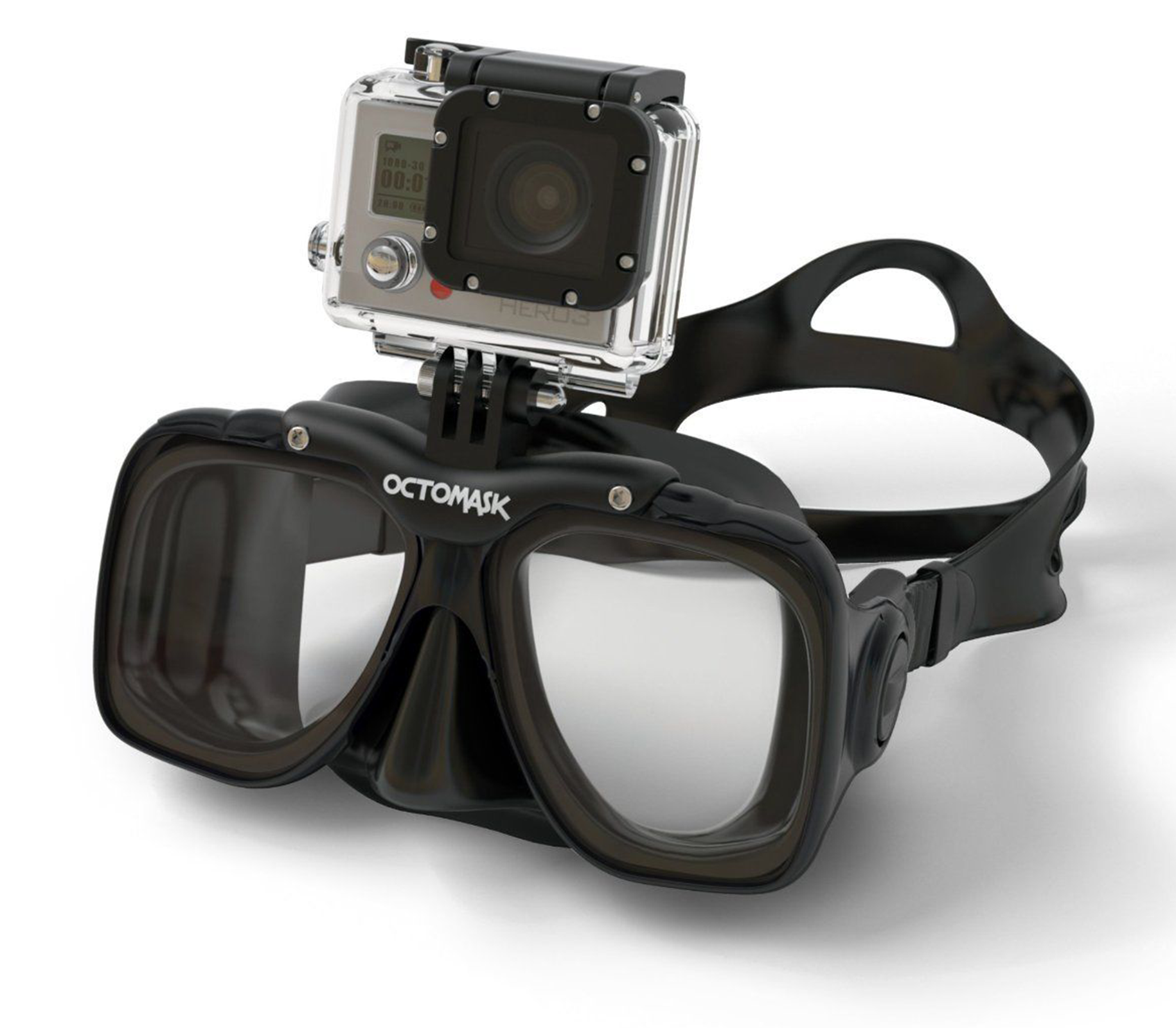 Kính lặn gắn máy quay GoPro OCTOMASK Standard Black - 6823