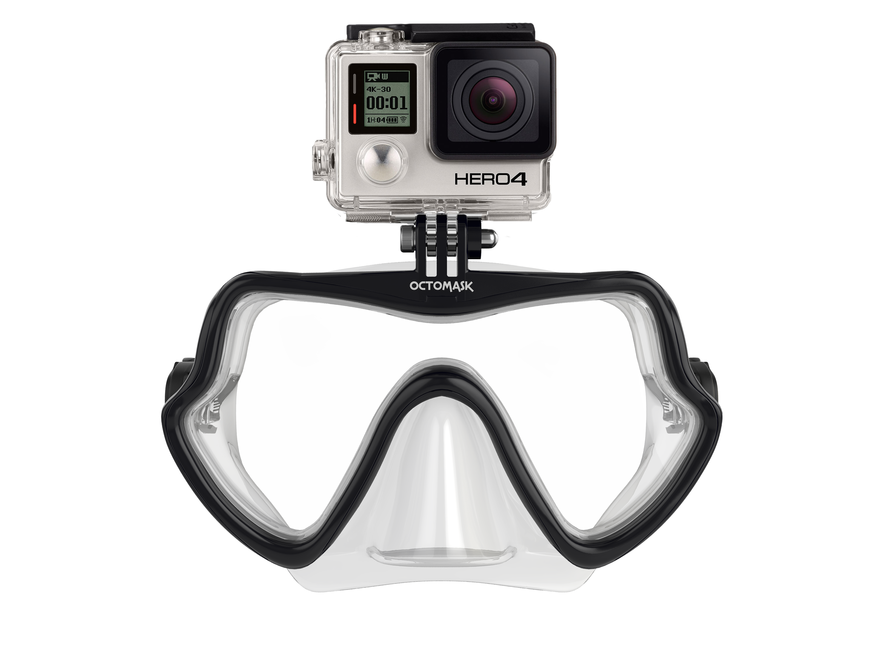 Kính lặn gắn máy quay GoPro OCTOMASK Freediver Black - 6826