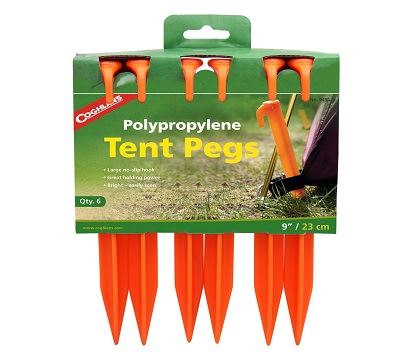 Cọc lều nhựa Coghlans 9 Polypropylene Tent Pegs