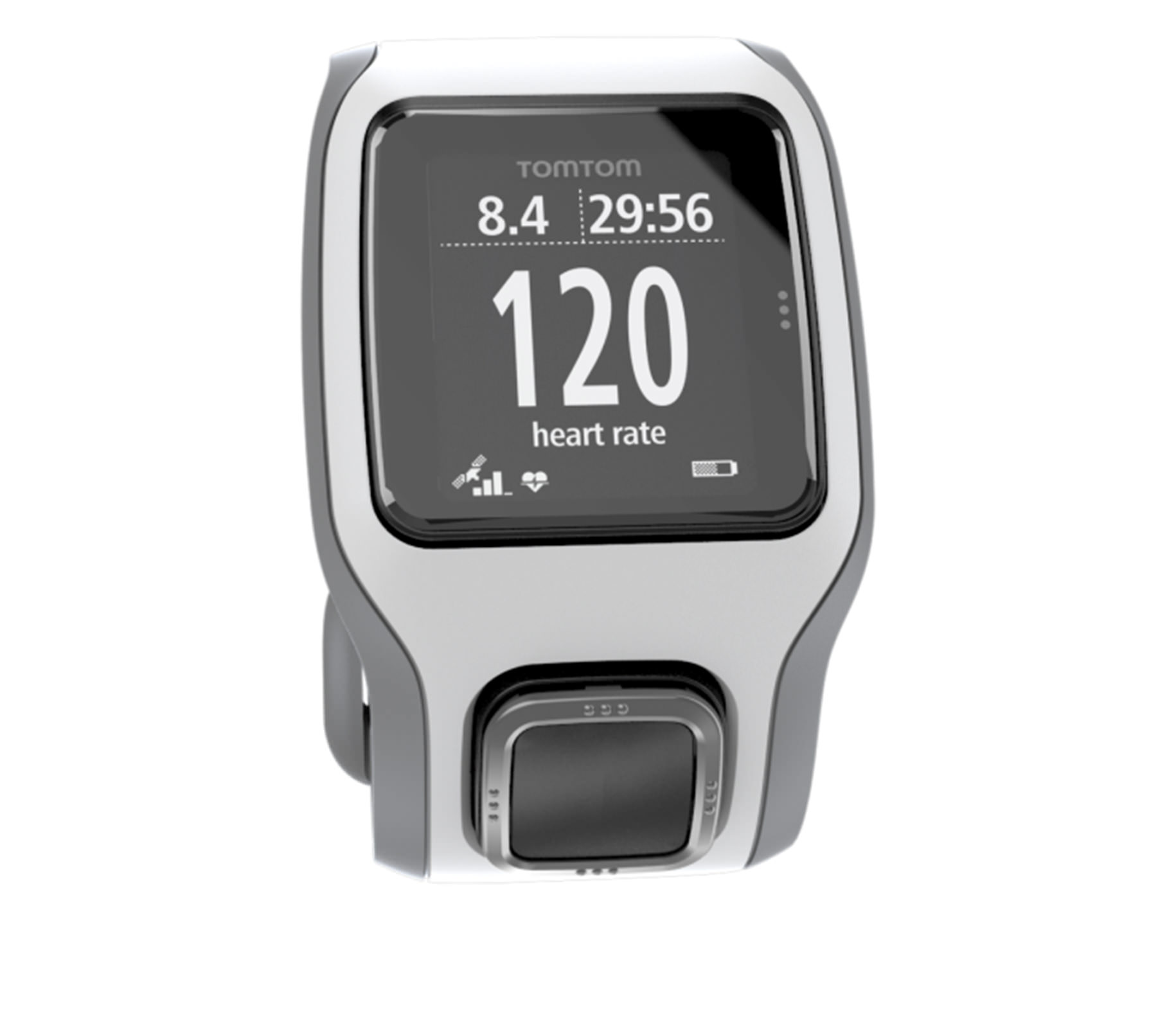 Đồng hồ chạy bộ GPS TOMTOM Runner Cardio White Grey - 6839