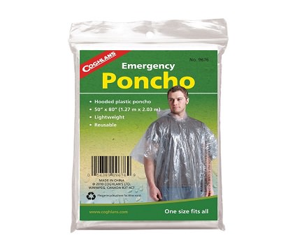 Áo mưa Coghlans Poncho Clear