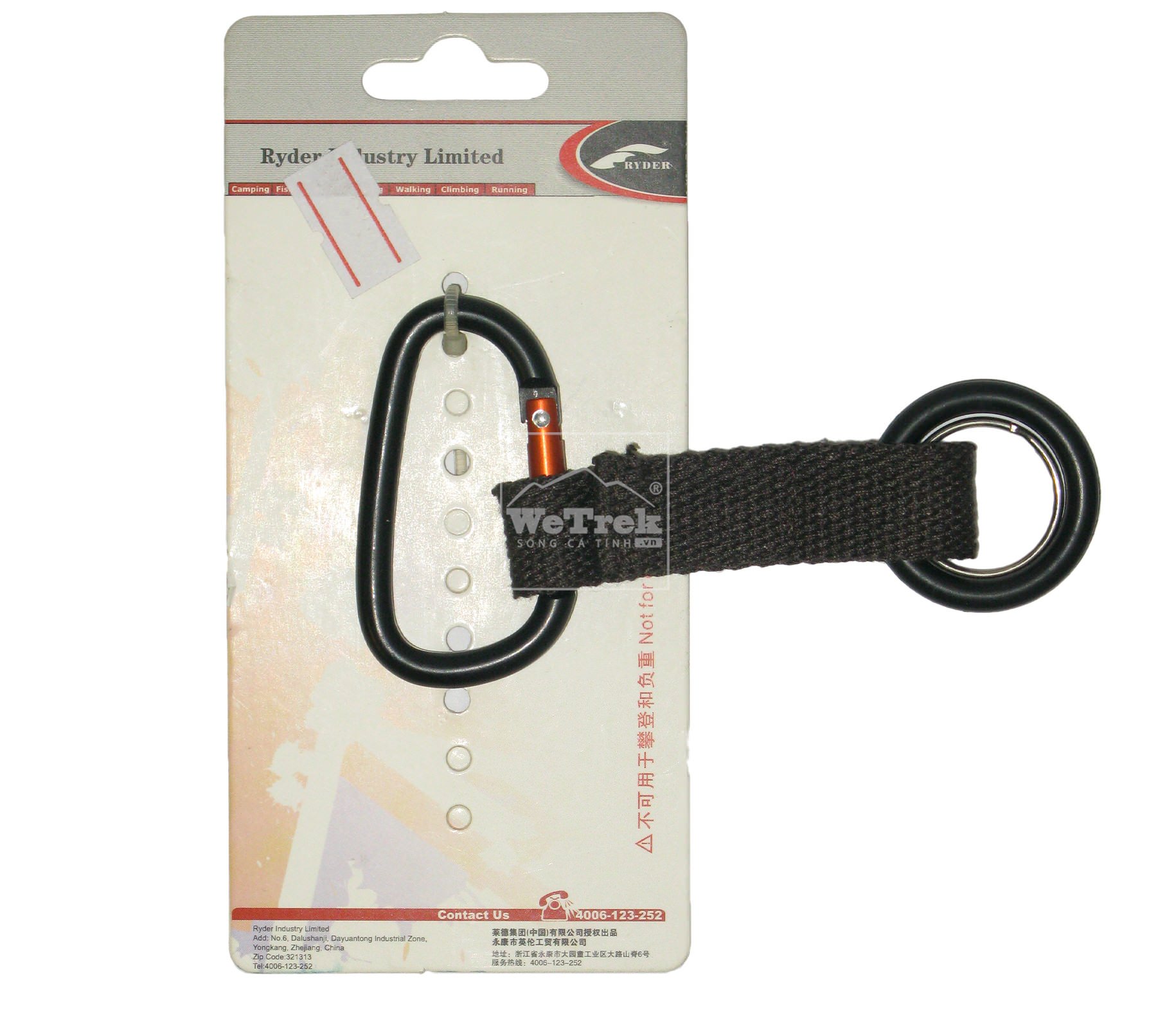 Móc khóa cổ chai nước Ryder Carabiner with Bottle Clip L4011 - 6751