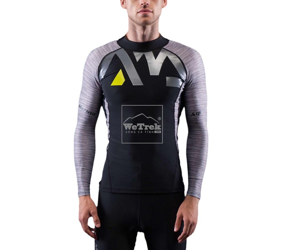 Áo bơi chống nắng nam Division Mens Rashguard LS C-M17LS-GR - 7681