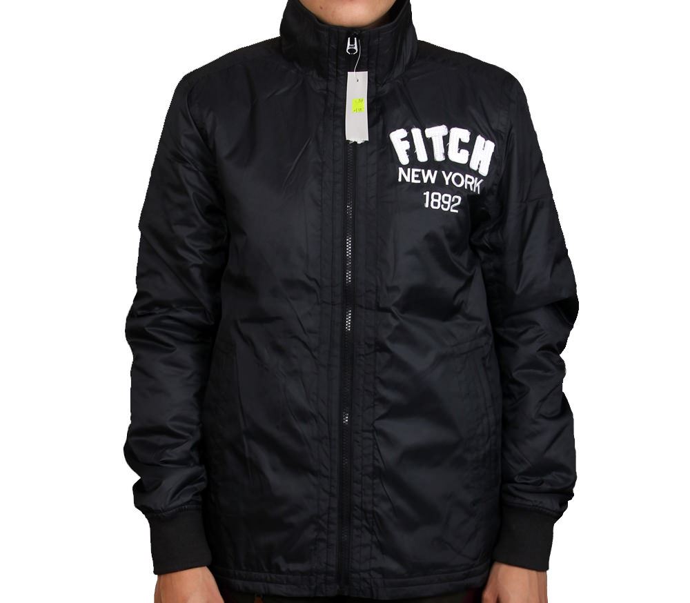 Áo khoác gió 2 lớp ABERCROMBIE & FITCH 1892 - Đen 3549