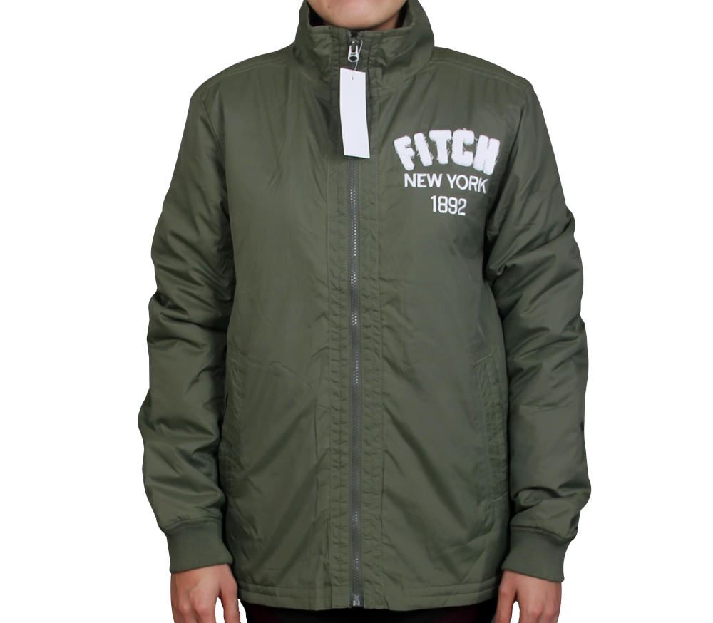 Áo khoác gió 2 lớp ABERCROMBIE & FITCH 1892 - Rêu 3548