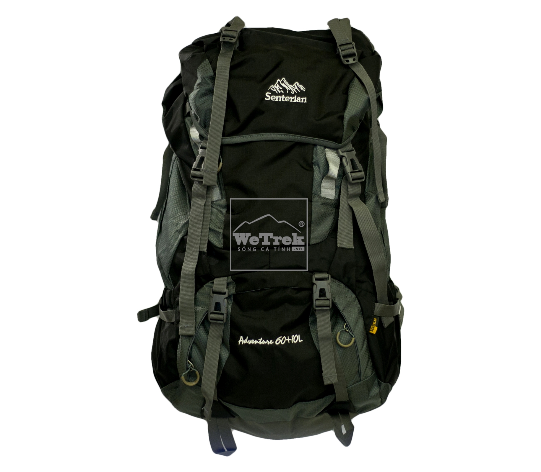 Balo leo núi 60L+10 Senterlan Adventure S2258 - 8429 Đen