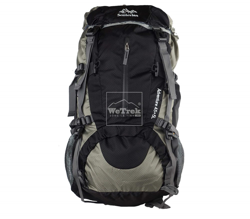Balo leo núi Senterlan Adventure 45+5L S1009 Black - 5695