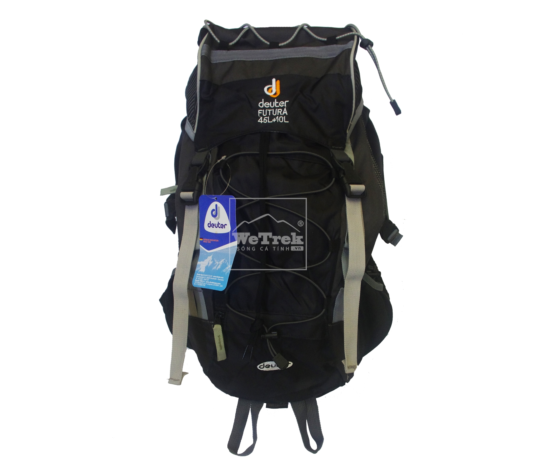 Balo leo núi VNXK Deuter Futura 45L+10L - Đen 7831