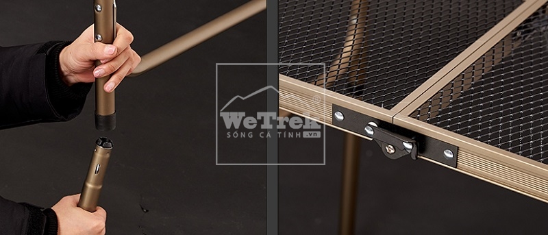 Bàn gấp chân cao Kazmi Iron Mesh 2 K7T3U013