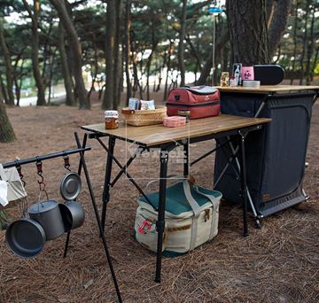 Bàn gấp vân gỗ Naturehike Portable Folding Table NH19Z003-D