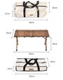 Bàn gỗ dã ngoại cuộn gọn Naturehike Wooden Folding Table NH19JJ009 - 9540