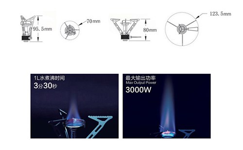 Bếp ga gấp Fire-Maple Folding Gas Stove FMS-103 - 7320