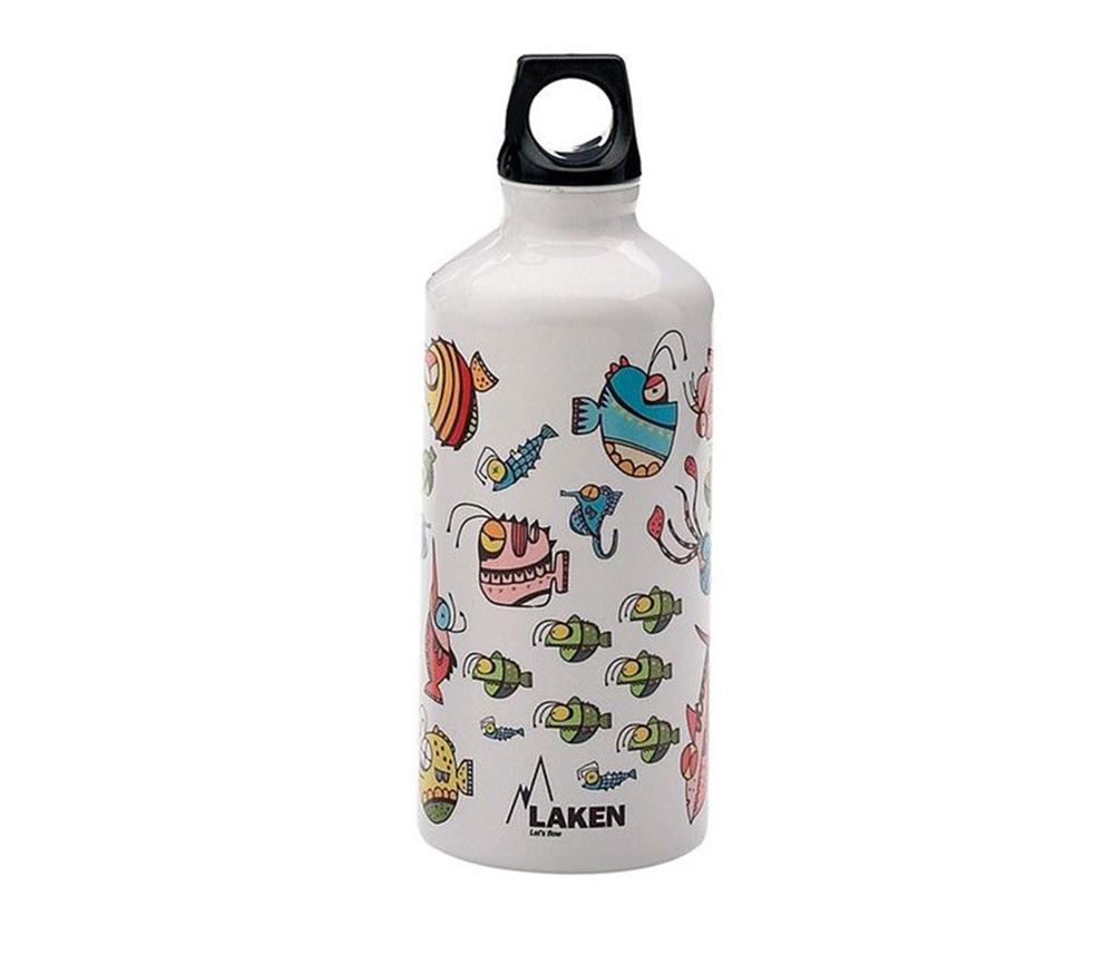 Bình nước LAKEN Mr Onuff Futura Fish 600ml