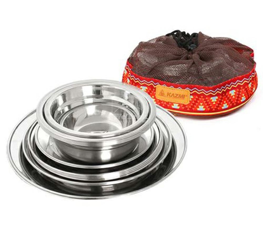 Bộ 22 bát đĩa cắm trại Kazmi K4T3K001 - 9438
