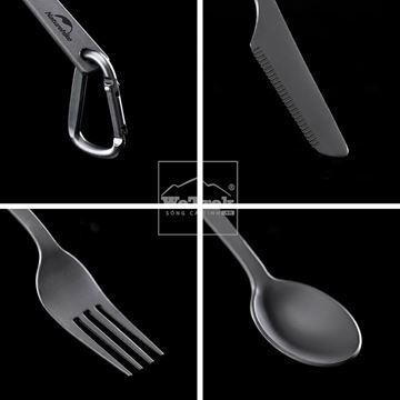 Bộ dụng cụ ăn titanium Naturehike Lightweight Portable Tableware NH19T011-D - 9666