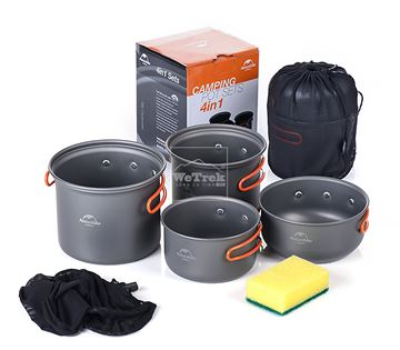 Bộ nồi dã ngoại Naturehike Outdoor Camping Cookware NH18T018-G - 9673