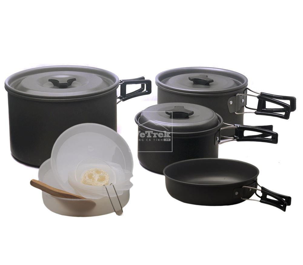 Bộ nồi du lịch 4-5 người Ryder Cookset M1025 - 2048