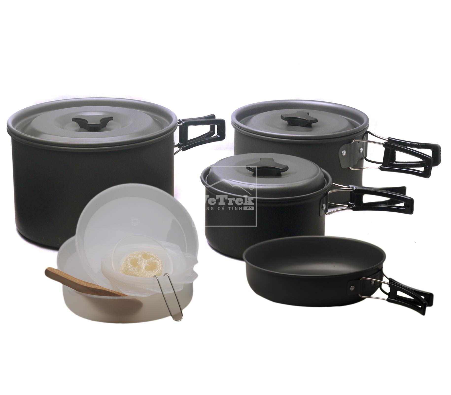 Bộ nồi du lịch 4-5 người Ryder Cookset M1025 - 2048