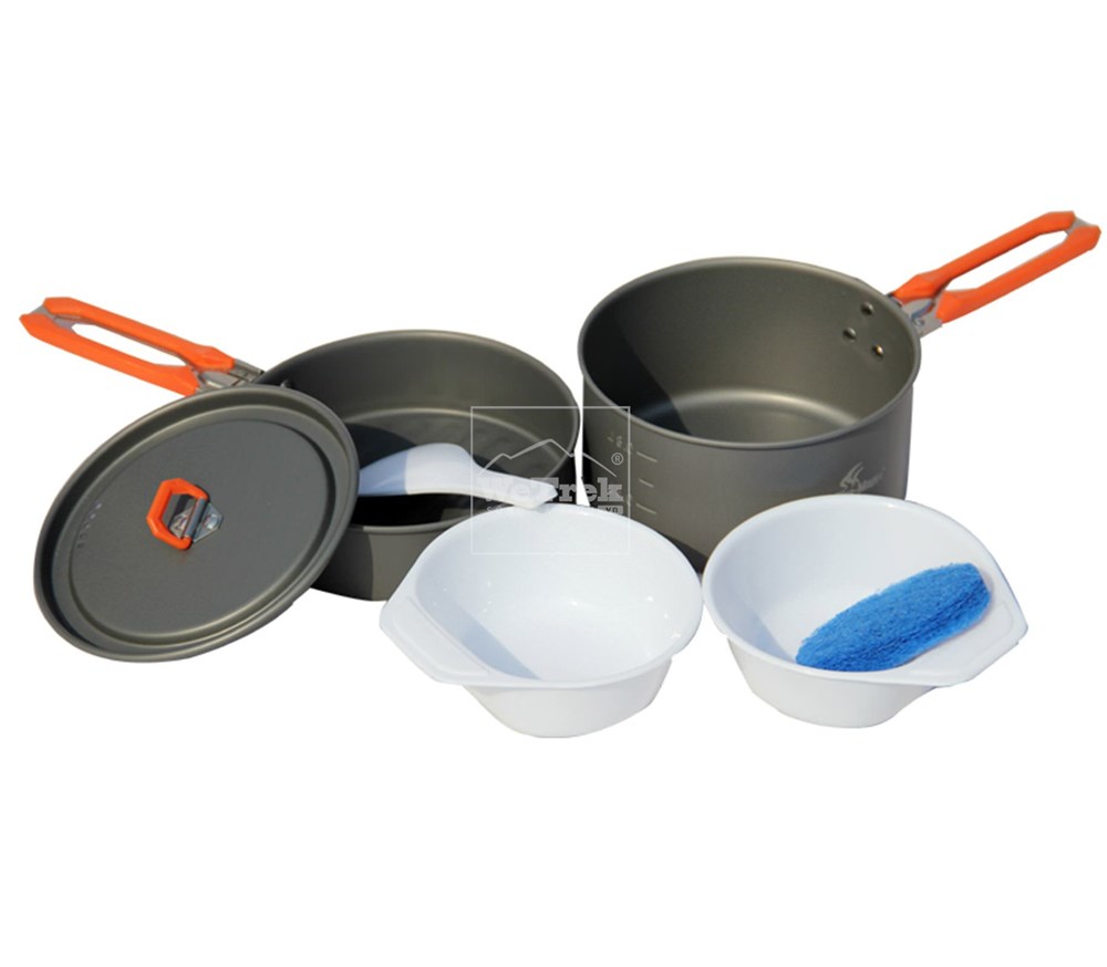 Bộ nồi nhôm dã ngoại cho 1-2 người Fire-Maple Aluminum Cookware Feast 1 - 7331