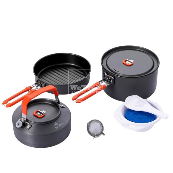 Bộ nồi nhôm dã ngoại cho 2-3 người Fire-Maple Aluminum Cookware Feast 2 - 7332