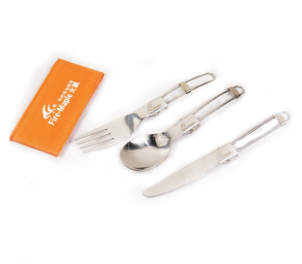 Bộ thìa, dao, dĩa gấp Fire-Maple S/S Folding Cutlery Set FMT-803 - 7359