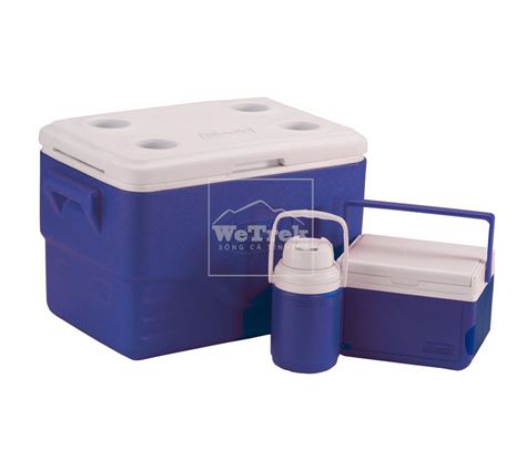 Bộ thùng đá giữ nhiệt 34L Coleman 36 Quart Combo 6281A758G Xanh lam - 3586