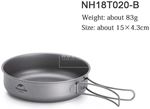 Chảo dã ngoại titanium 15cm Naturehike NH18T020-B - 9665