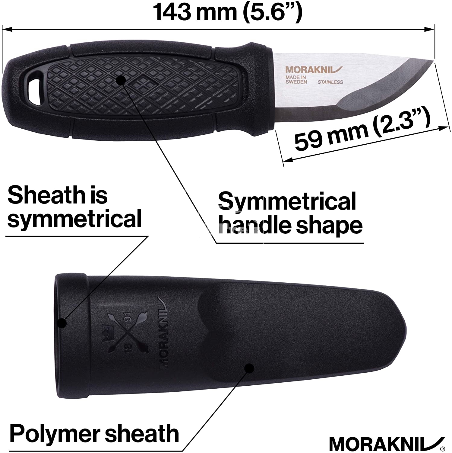 Dao dã ngoại Morakniv Eldris Stainless Steel