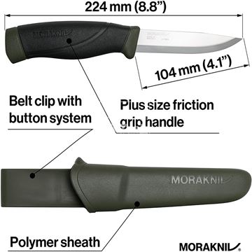 Dao dã ngoại Morakniv Companion MG Carbon Steel