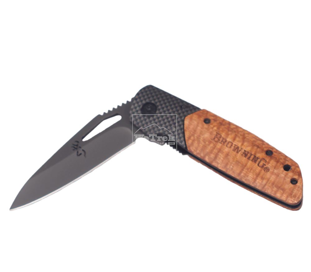 Dao xếp dã ngoại Browning cán gỗ - 4819