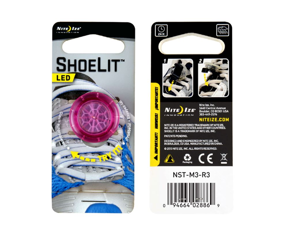 Đèn đeo giày NITE IZE ShoeLit LED NST-M3-R3 - Hồng 5172