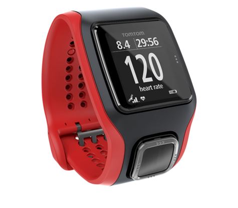 Đồng hồ chạy bộ GPS TOMTOM Runner Cardio Black Red - 6834