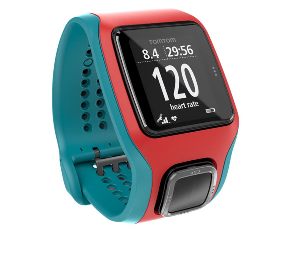 Đồng hồ chạy bộ GPS TOMTOM Runner Cardio Red Turquoise - 6838