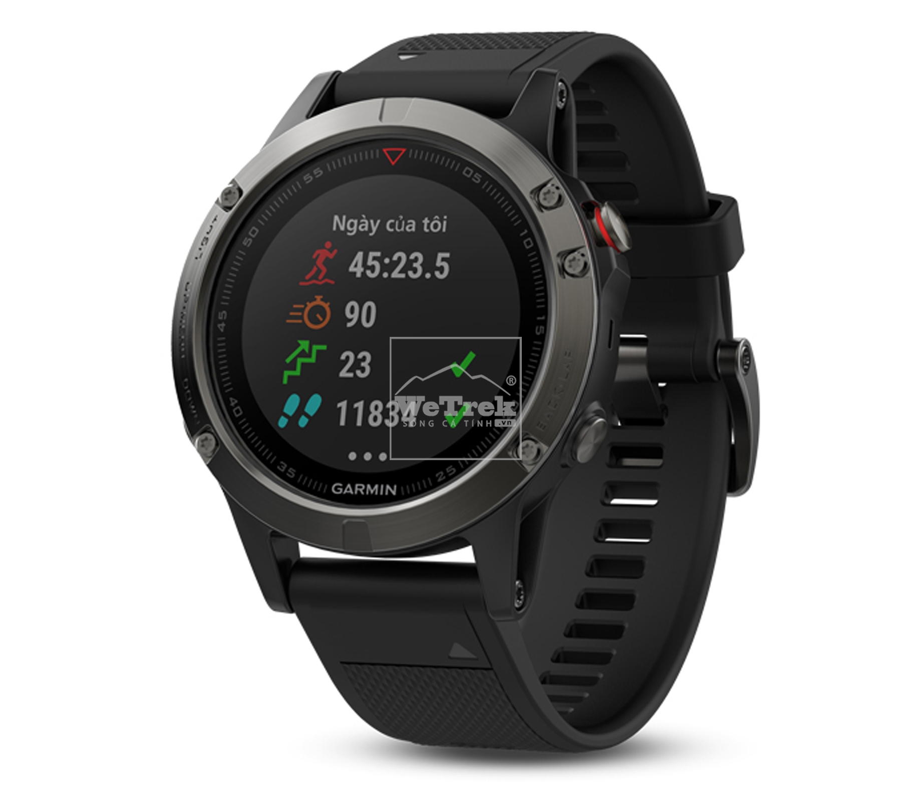 Đồng hồ thông minh Garmin Fenix 5 Slate Grey/Black Band - 8745