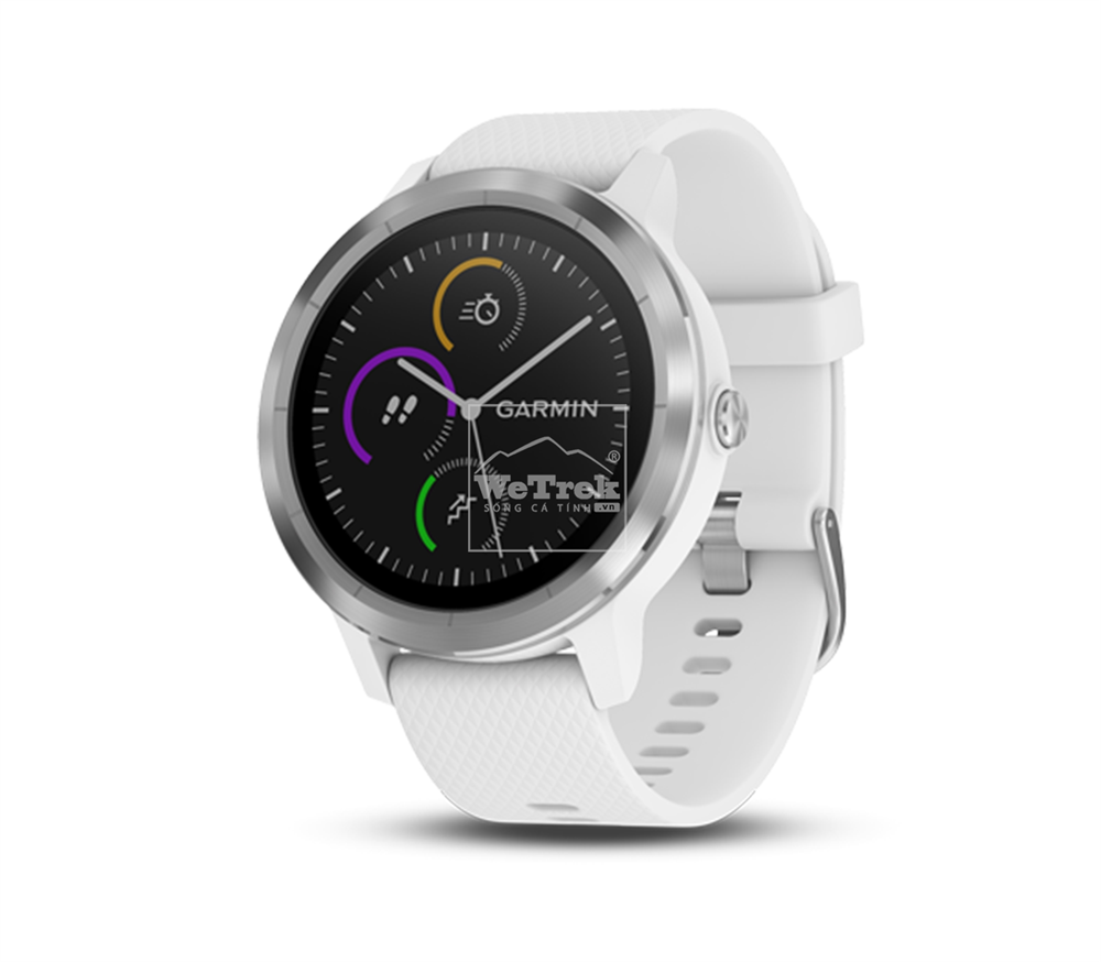 Đồng hồ thông minh Garmin Vivoactive 3 White & Stainless - 8731
