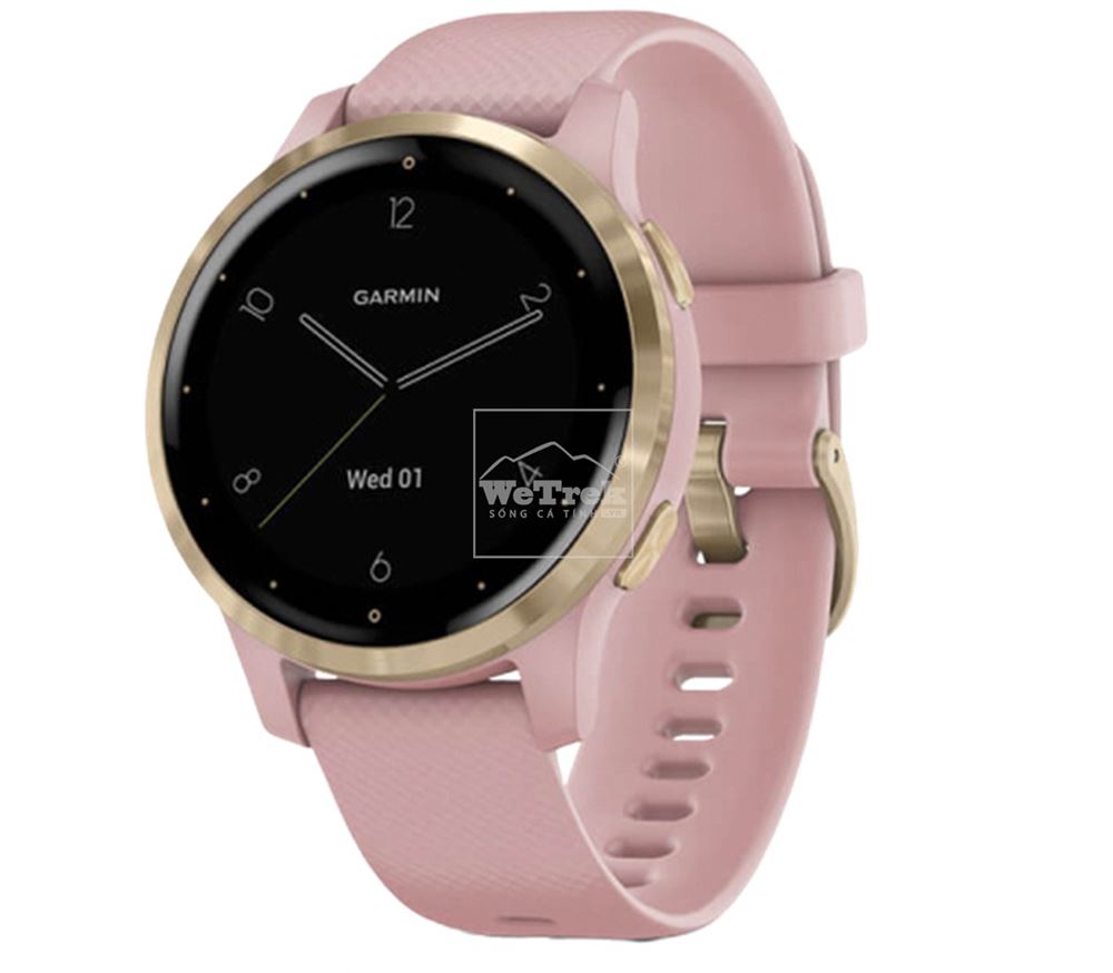 Đồng hồ thông minh Garmin Vivoactive 4S Dust Rose/Light Gold - 9428