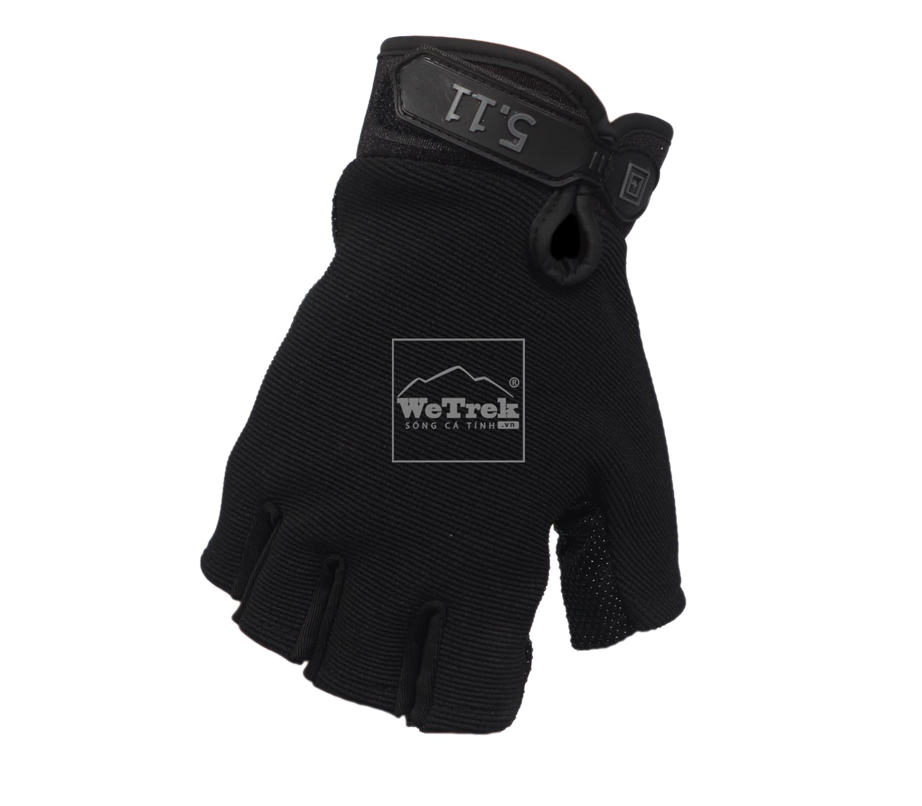 Găng tay hở ngón Tactical 5.11 Black - 4902
