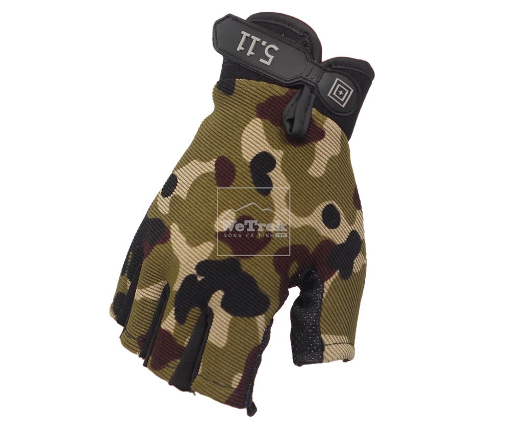 Găng tay hở ngón Tactical 5.11 Camo - 4903