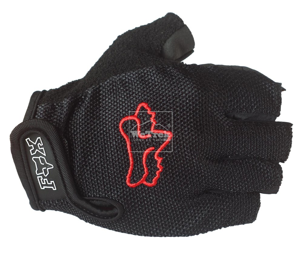 Găng tay xe đạp hở ngón FOX - Đen 5114