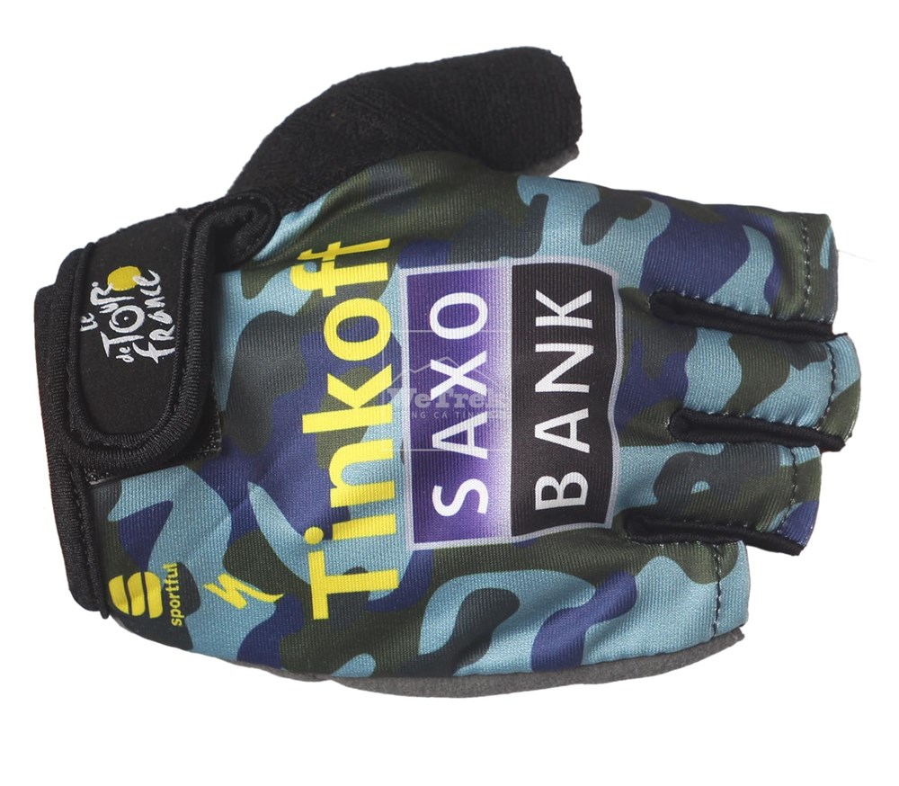 Găng tay xe đạp hở ngón Specialized Tinkoff Saxo - Rằn ri 5124