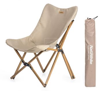 Ghế xếp có tựa lưng khung vân gỗ Naturehike Portable Folding Chair NH19Y001-Z - 9521