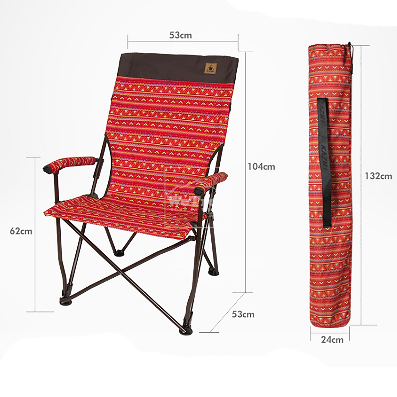 Ghế xếp dã ngoại Kazmi Easy Relax K3T3C026