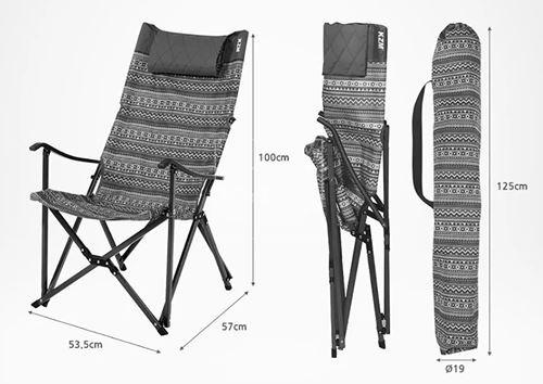 Ghế xếp dã ngoại Kazmi Plus Relax K3T3C026