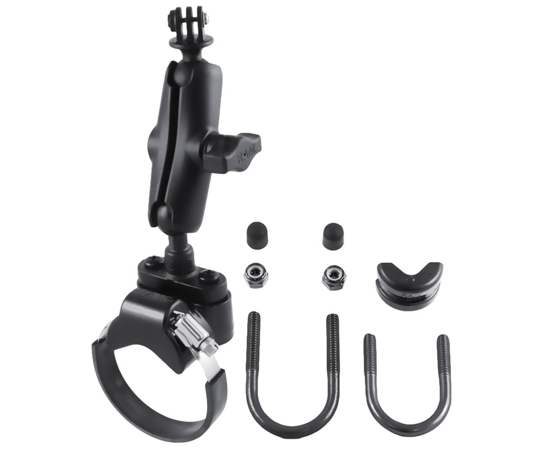 Giá gắn khung tròn máy quay GoPro RAM Strap Clamp Roll Bar Mount RAM-B-149Z-2-GOP1 - 7198