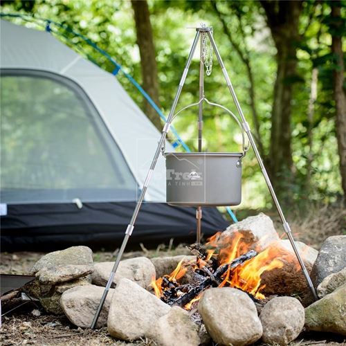 Giá treo nồi dã ngoại Naturehike Mini Camping Tripod NH17S00S-G - 9676